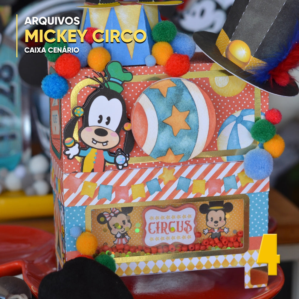 Mickey Mouse Circus Box – Digital Cutting File