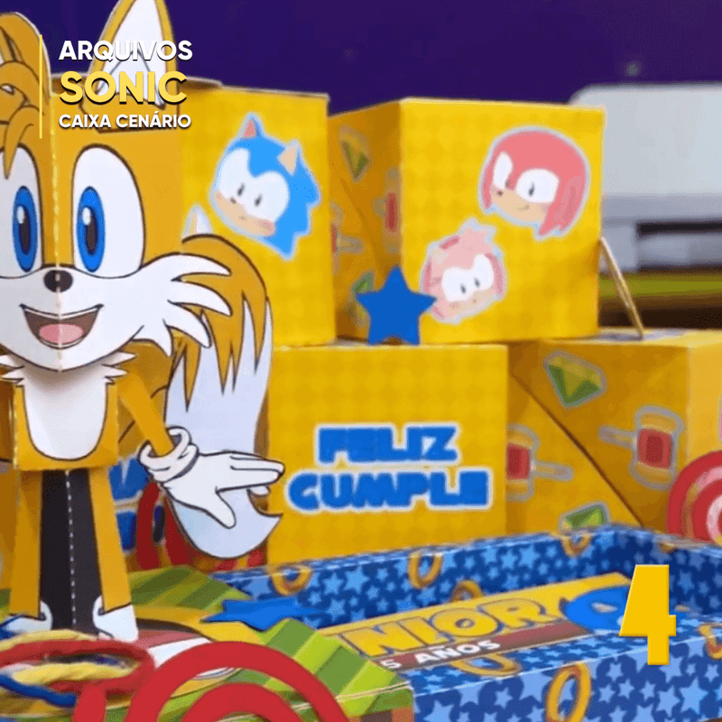 Caixa Convite Sonic – Arquivo Digital