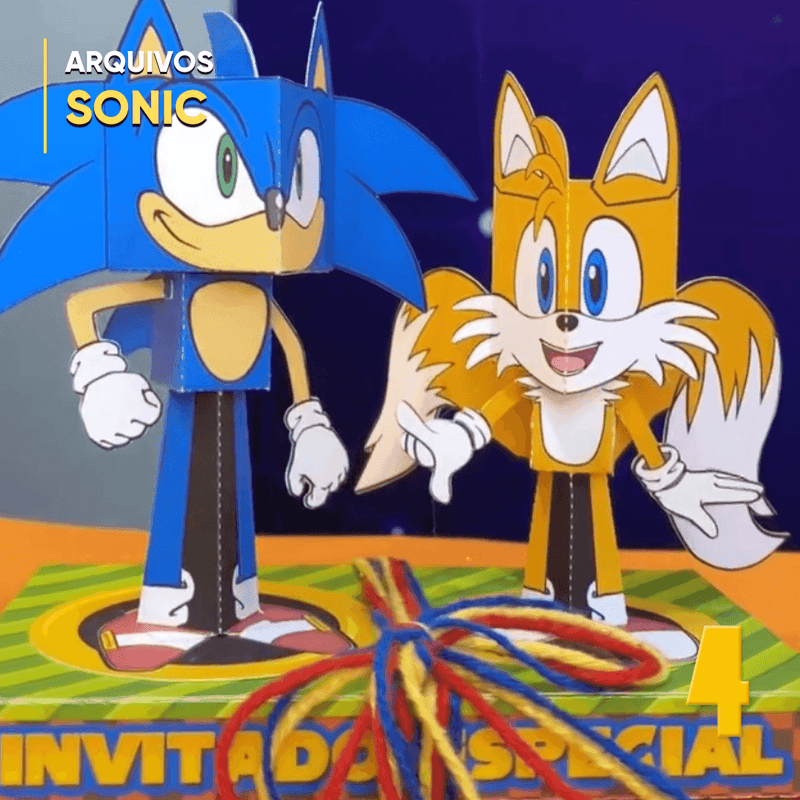 Caixa Convite Sonic – Modelo