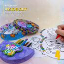 Conjunto completo da caixa de atividades Divertida Mente ideal para festas infantis e papelaria personalizada