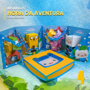 Caixa Hora de Aventura personalizada com personagens e design divertido em papelaria criativa