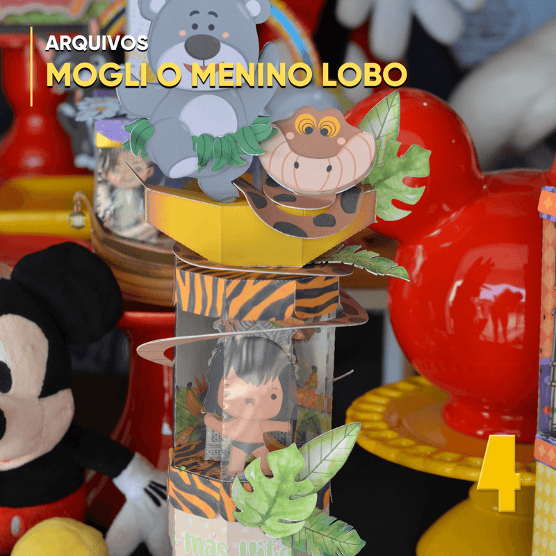 Caixa Mogli o Menino Lobo – Modelo