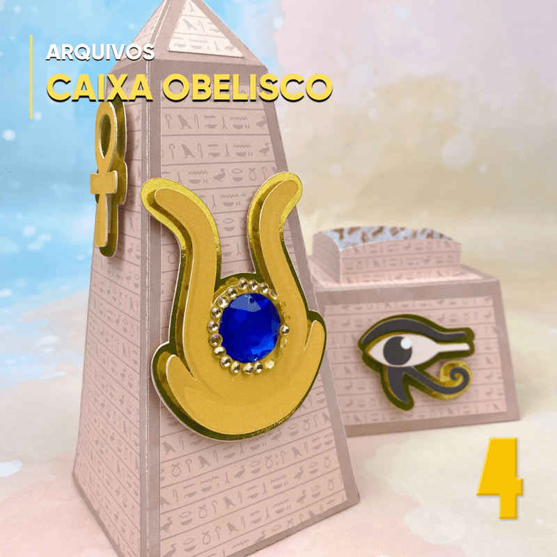Caixa Obelisco do Egito – Estampas