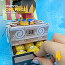Conjunto completo da caixa One Piece pronto para montagem e decoração criativa