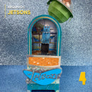 Caixa Os Jetsons personalizada com tema futurista e personagens clássicos do desenho animado