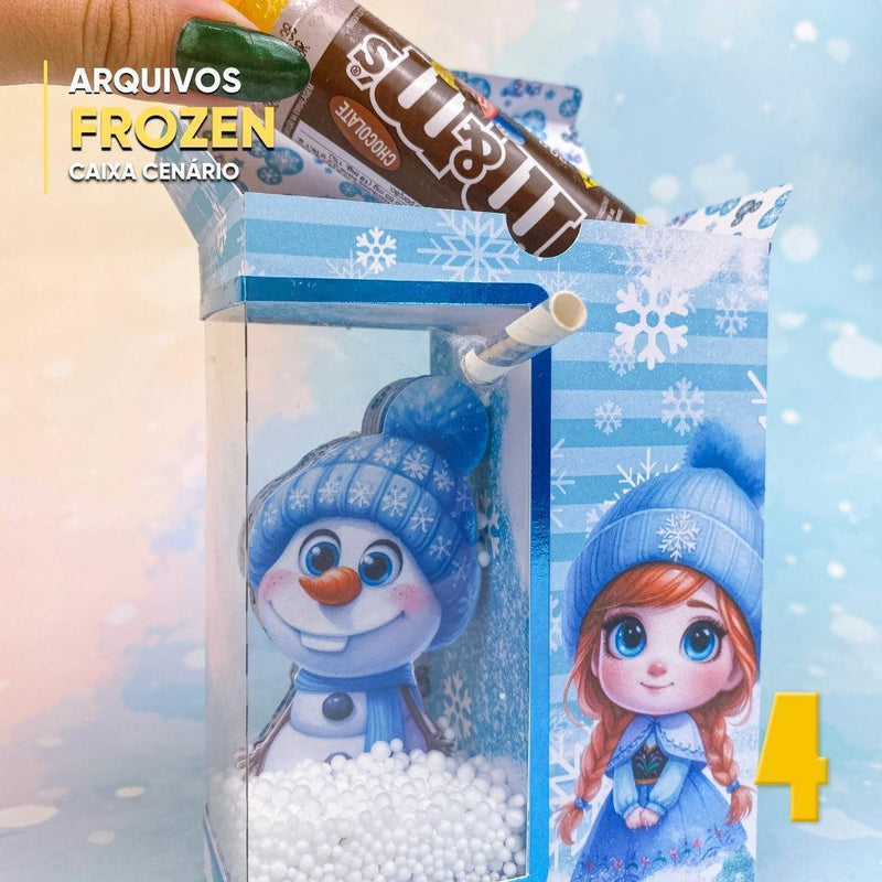 Caixa neve Frozen – Detalhes
