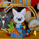 Caketopper Bolt Supercão – Arquivo Digital