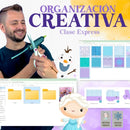 Clase Express Organización Creativa con consejos prácticos para ordenar materiales, archivos y proyectos de manualidades