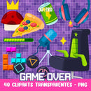 Cliparts Game Over – Ilustrações