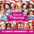 Cliparts Natal das Princesas – Ilustrações