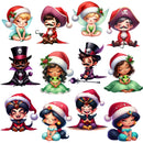 Cliparts Natal Princesas e Vilões – Decoração