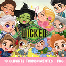 Cliparts Wicked – Ilustrações