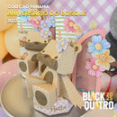 Conjunto completo da Coleção Aniversário no Bosque ideal para festas infantis e papelaria criativa