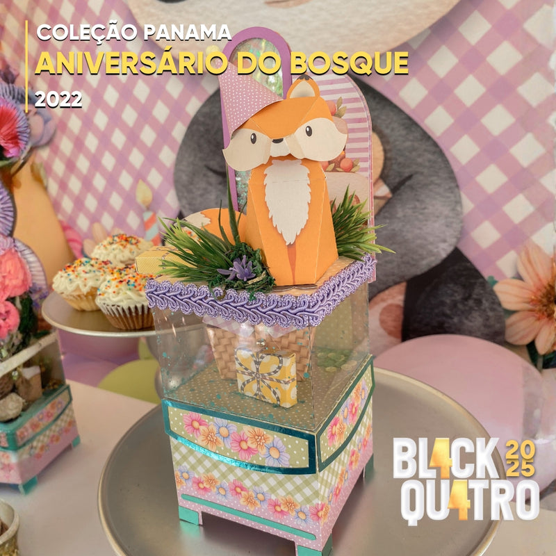Coleção Aniversário no Bosque Presencial Panamá 2022 com design encantador e elementos inspirados na natureza