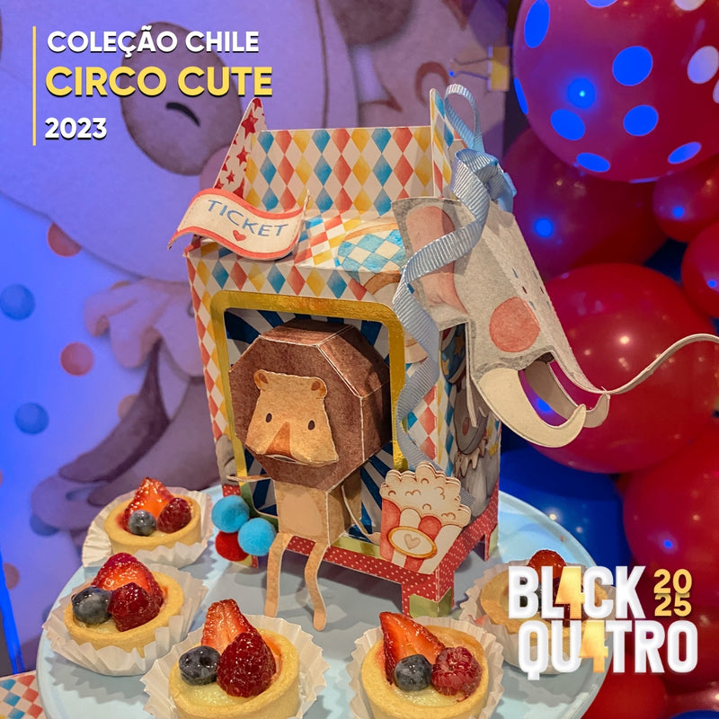 Coleção Circo Cute Presencial Chile 2023 com design alegre e inspirado no universo encantado do circo