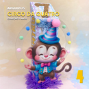 Elementos digitais da Coleção Circo da Quatro prontos para impressão e montagem