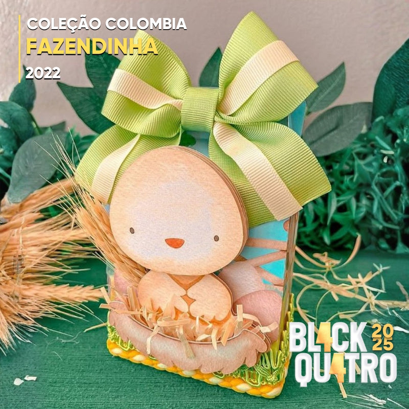 Conjunto completo da Coleção Fazendinha ideal para festas temáticas e papelaria personalizada