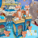 Conjunto completo da Coleção O Pequeno Príncipe com paleta de cores suaves e elementos inspirados no universo do personagem