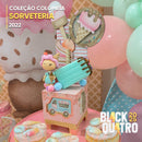 Conjunto completo da Coleção Sorveteria ideal para festas temáticas e papelaria criativa