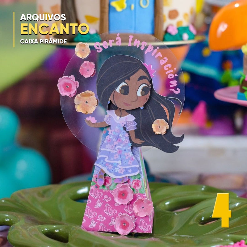 Conjunto completo Encanto Especiais ideal para decoração de festas e lembrancinhas