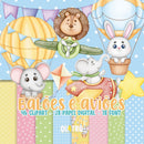 Kit Digital Balões e Aviões – Cliparts