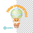 Kit Digital Balões e Aviões – Papéis Digitais