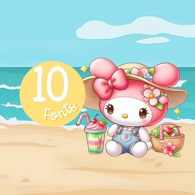 Kit Digital Hello Kitty Summer – Decoração