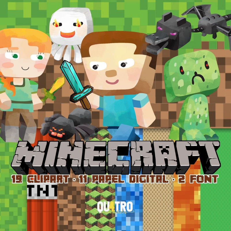 Kit Digital Minecraft – Cliparts