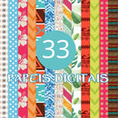 Kit Digital Moana – Cliparts, Papéis Digitais e Fontes - Quatro Cambalhotas