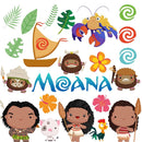 Kit Digital Moana – Cliparts, Papéis Digitais e Fontes - Quatro Cambalhotas