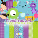 Kit Digital Monstros S.A. – Cliparts