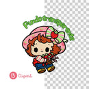 Kit Digital Moranguinho e Pequena Lulu – Papéis Digitais