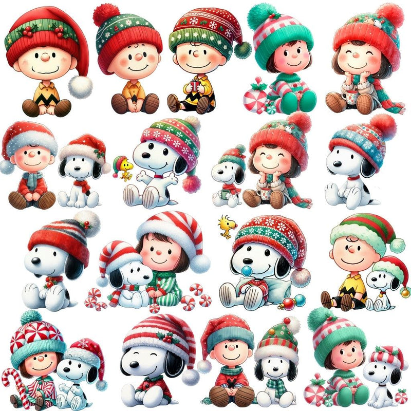 Kit Digital Natal do Snoopy – Fontes