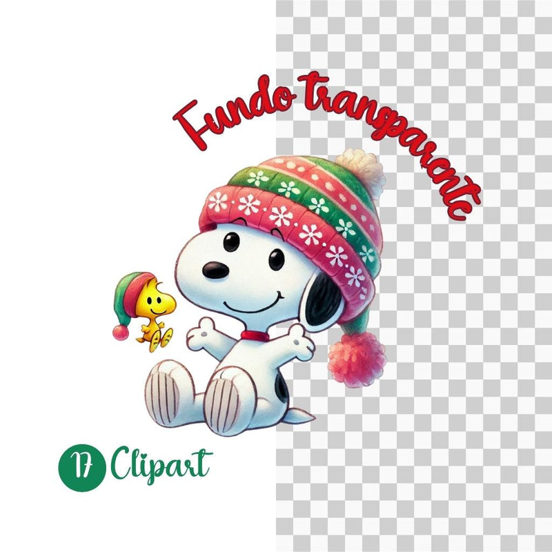 Kit Digital Natal do Snoopy – Papéis Digitais