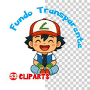 Conjunto de cliparts do Kit Digital Pokémon com ilustrações coloridas e alta resolução dos personagens