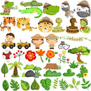 Kit Digital Safari Baby – Personagens