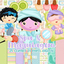 Kit Digital Spa & Maquiagem – Cliparts