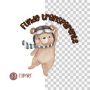 Kit Digital Ursinho Aviador – Papéis Digitais