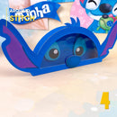 Detalhe superior de uma caixa do kit festa Lilo e Stitch com acabamento delicado