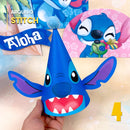 Personagens Lilo e Stitch em versão papelaria dentro do kit digital