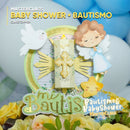 Detalle superior de los proyectos de Bautizo y Baby Shower mostrando el acabado final y decoraciones elegantes