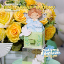 Vista lateral de los proyectos Bautizo y Baby Shower con diseño artesanal y temática tierna