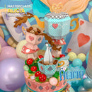 Detalle superior de los proyectos de Alicia en el País de las Maravillas mostrando acabados finos y decoraciones elegantes