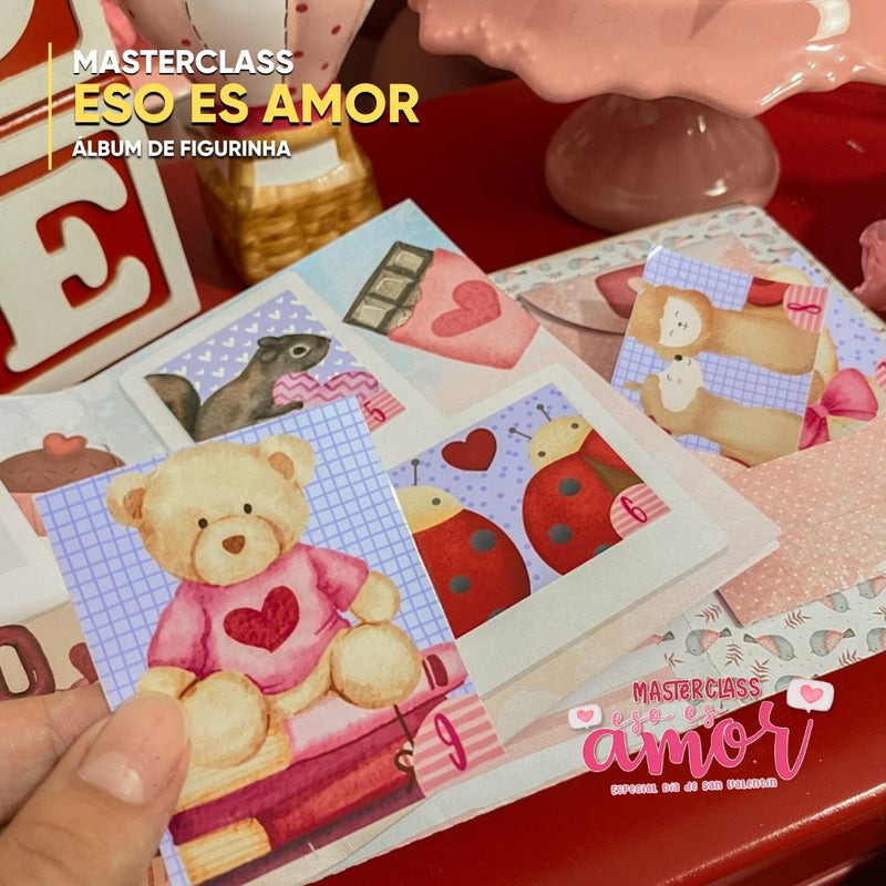 Vista lateral de los proyectos de la Masterclass Esto es Amor con acabados delicados y artesanales