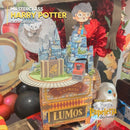 Detalle superior de los proyectos de la Masterclass Harry Potter mostrando acabados elegantes y decoraciones mágicas