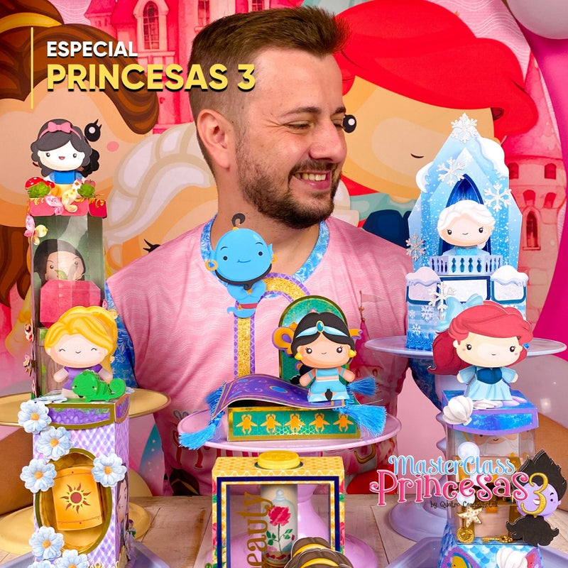 Detalle frontal de la Masterclass Princesas 3 mostrando recortes precisos y acabados delicados