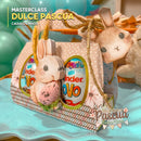 Vista lateral de los proyectos de la Masterclass Una Dulce Pascua con acabados artesanales y diseño adorable