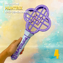 Microfone Huntrix Guerreiras do K-Pop com design vibrante inspirado no universo pop coreano