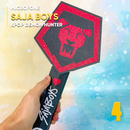 Microfone Saja Boys Guerreiras do K-Pop com design moderno e inspirado no universo das bandas de K-Pop