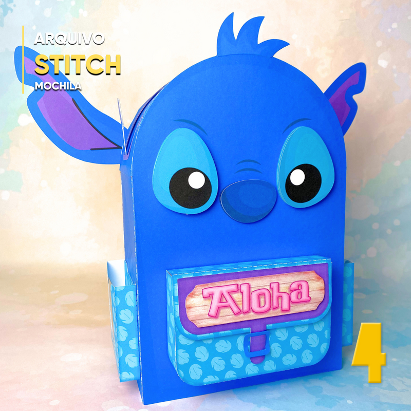 Lilo and Stitch Backpack Box - Digital File for Cutting